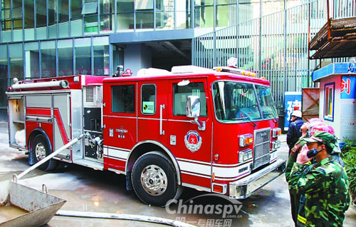 国内供水高度最高消防车亮相重庆