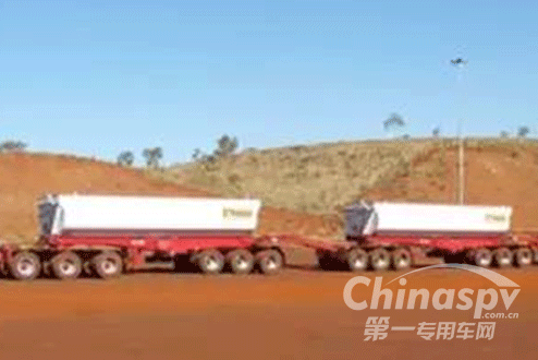 澳大利亚试验60米长汽车列车