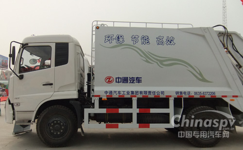 中通ZTQ5141ZYSE1J45压缩式垃圾车