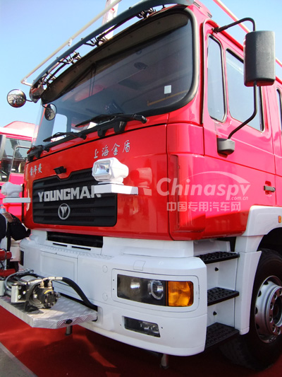 上海金盾JDX5190TXFLG30Q型路轨两用消防车