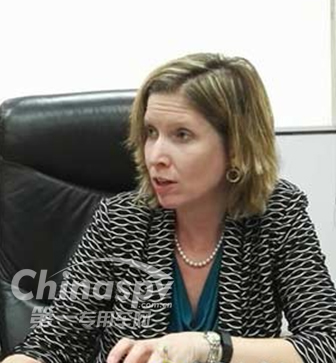 康明斯首席技术官荣湛宁(Jennifer Rumsey)接受记者采访