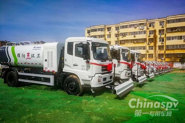 15台宇通环卫车助力商丘蓝天保卫战行动
