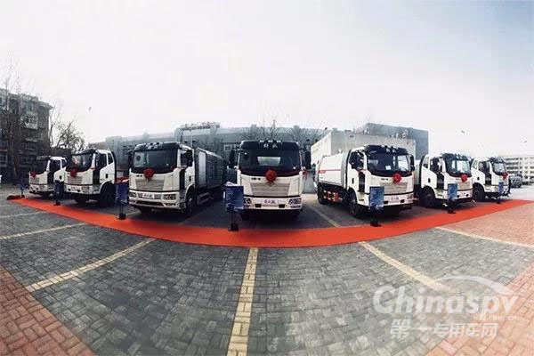 一汽解放J6L环卫车助力天津打造魅力天津