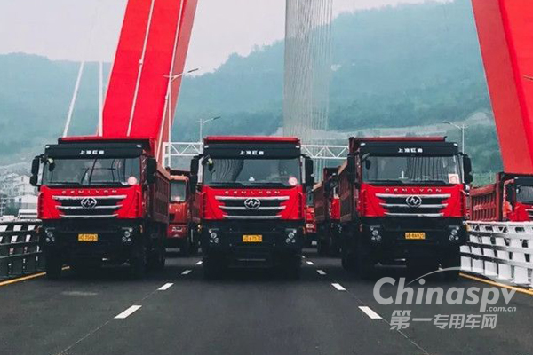 48辆红岩自卸车完成荷载试验