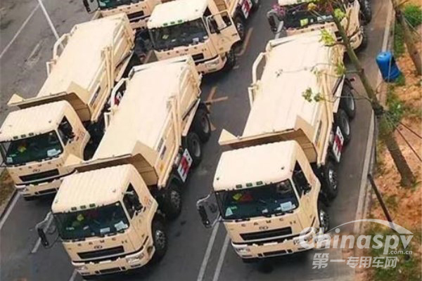 粤港澳大湾区中渣土车上的潍柴身影