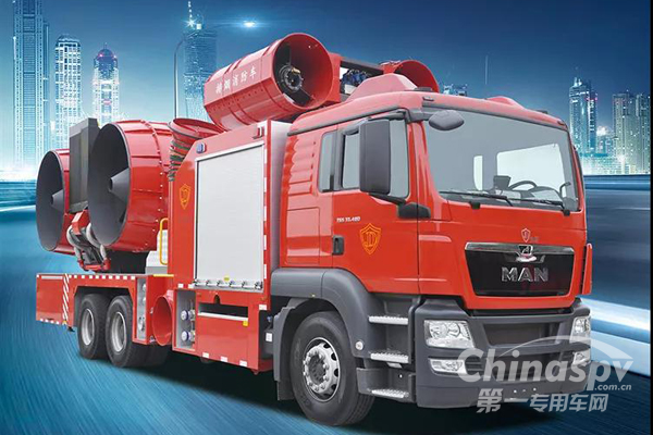 上海金盾排烟消防车完成多项性能测试