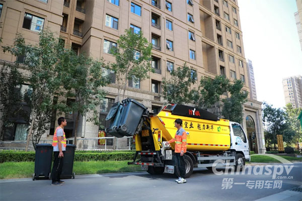 海沃专利船型结构高位自卸式收运车