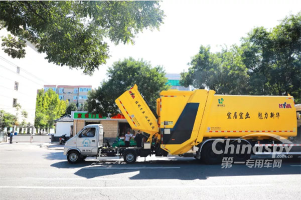 海沃专利船型结构高位自卸式收运车