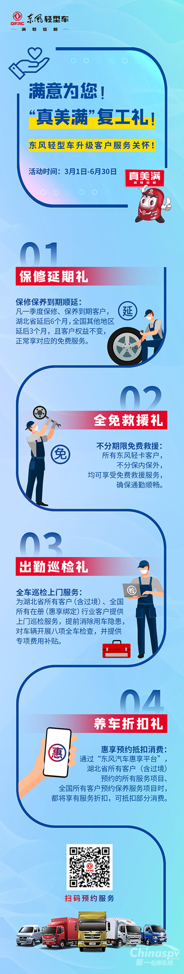 复工四重礼 东风轻型车升级客户服务关怀!