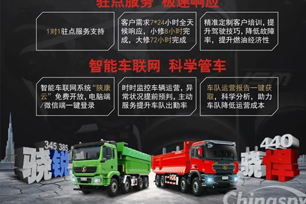 陕汽康明斯“骁”系列自卸车 护卫“三角” 智行无忧