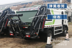 省力省钱黑科技！宇通环卫压缩车气动卷帘后门来了！