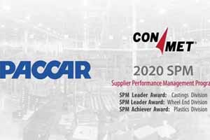 以品质赢得客户信赖，康迈轮端连续七年获得帕卡（PACCAR）SPM奖