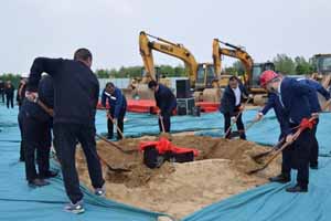 国内钢制车轮行业首个智能化绿色工厂正式奠基