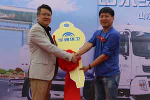 宇通环卫与威海园林携手共创绿色都市文明