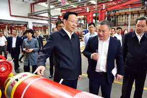 江苏省扬州市委书记夏心旻来海沃考察调研