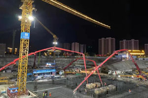 三一混凝土成套设备助力天水第一高楼建设