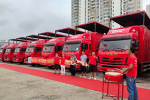 顺利交车！12辆江淮德沃斯中卡迎来奋斗征程