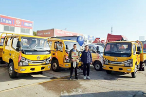 满足市政工程更高要求 湖南客户采购7台东风多利卡D6双排车