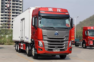 22款乘龙H7 8×4 AMT冷藏车，高效与智能并行！