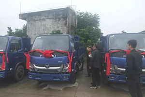 6台福田瑞沃X-Truck金刚S1顺利交付福建龙马环境装备