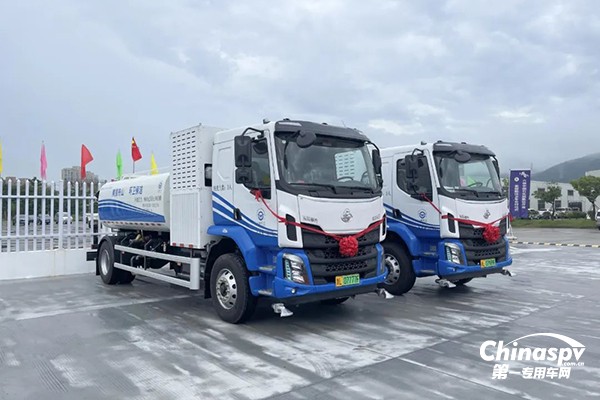 氢装上阵福龙马正式交付浙江省首批氢能源环卫车