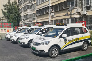 森源鸿马电动执法车在河南鹤壁上岗