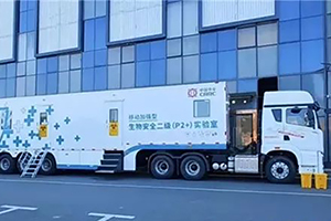 中车移动加强型生物安全二级(P2+)实验室再赴疫情核心区