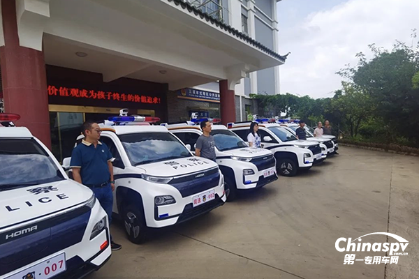 云南玉溪6台森源鸿马警用电动执法车上岗 维护社会和谐稳定