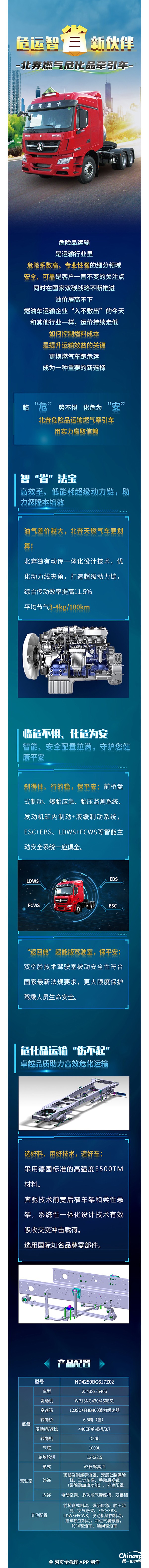 临“危”势不惧化“危”为安北奔燃气危化品牵引车用实力赢取信赖