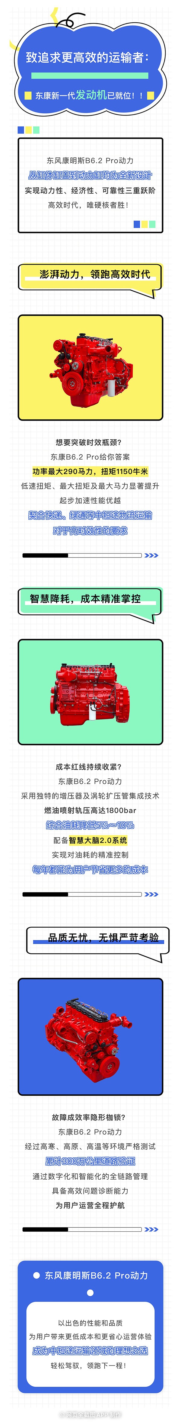 东风康明斯B6.2 Pro：高效节油动力典范
