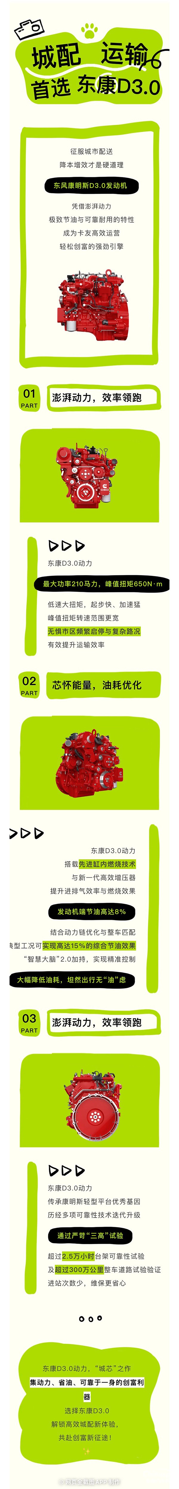 城芯动力，创富无忧！东风康明斯D3.0定义城配高效新标杆