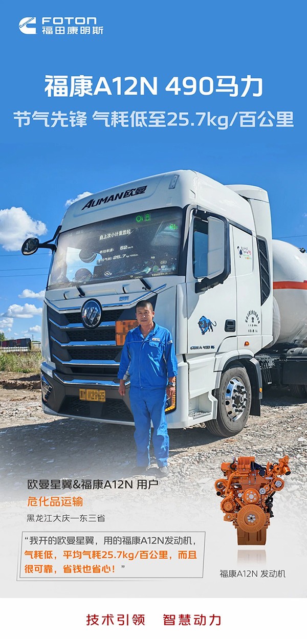 用户实测：福康A12N，气耗低至25.7kg/百公里