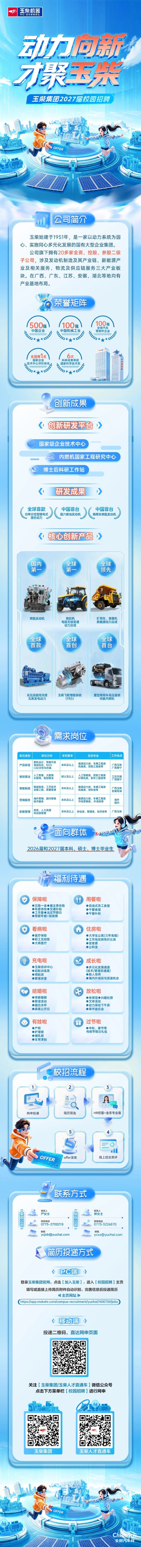 玉柴集团2027届秋季校园招聘正式启动