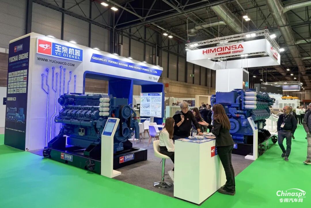 玉柴高端发电动力亮相2025马德里国际数据中心展