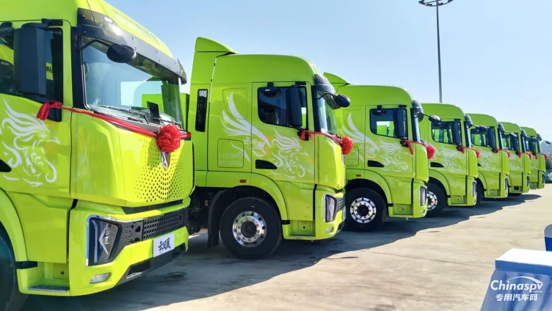 玉柴混合动力配套奇瑞新能源重卡批量交付浙江客户