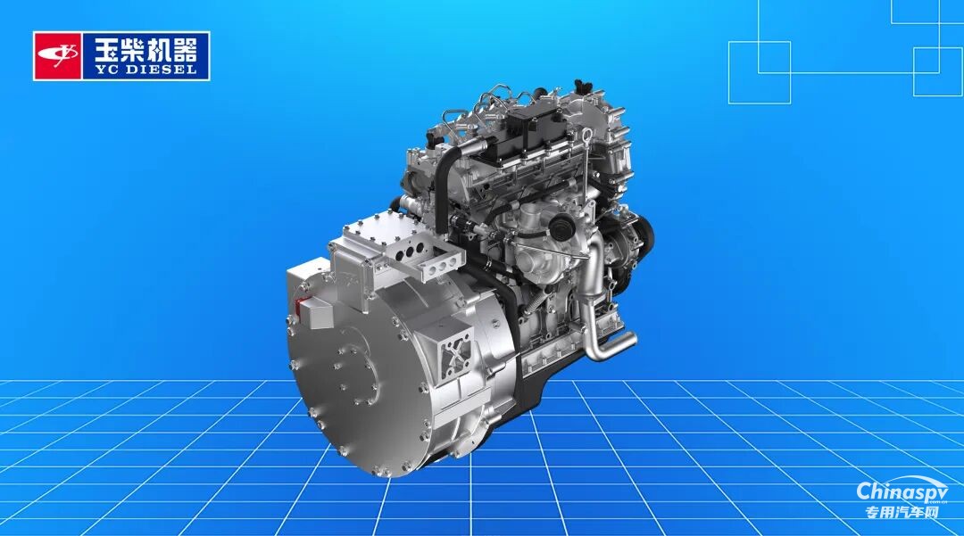 搭载玉柴飞轮增程系统的全球首台智混泵车上市!