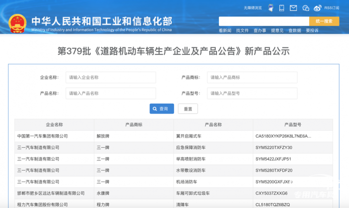 第一专用车网：第379批次公告之旅居车统计分析